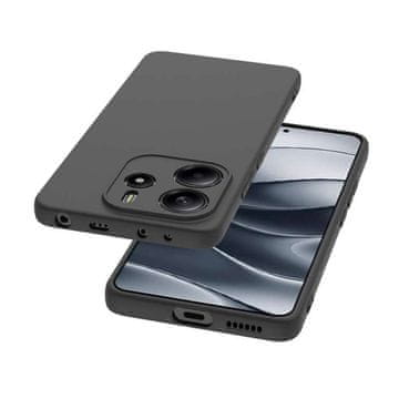 LENUO Ovitek TPU Frosted za Redmi Note 14 4G črn