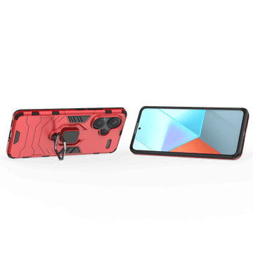 LENUO Ovitek Armor za Redmi Note 13 Pro+ 5G rdeč