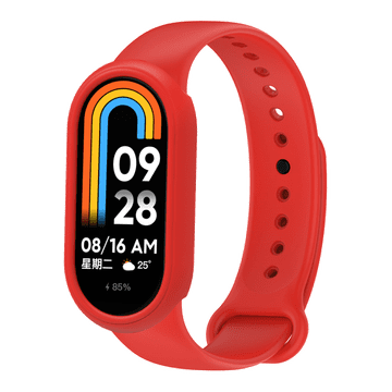 Xiaomi Silikonski ovitek Smart Band 8/9 Rdeč