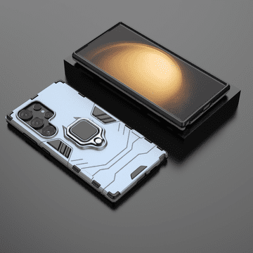 LENUO Ovitek Armor za Samsung Galaxy S24 Ultra, moder