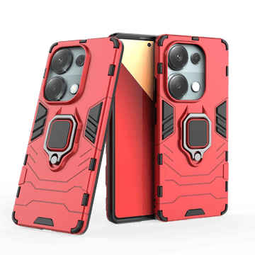 LENUO Ovitek Armor nov za Redmi Note 13 Pro rdeč