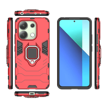 LENUO Ovitek Armor za Redmi Note 13 rdeč