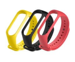 Xiaomi Mi Band Strap 3/4 (rumena, črna, rdeča)