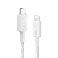 Anker kabel, USB-C na Lightning, pleten, 1,8 m, bel (A81B6G21)
