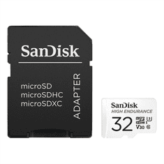 SanDisk HIGH ENDURANCE microSDHC kartica 32 GB, z adapterjem