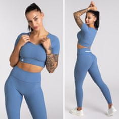 Smania 2-delni športni komplet Harmony S - Svetlo moder | Športni outfit | Ženski fitness komplet