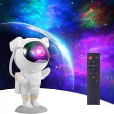 LIVEFY Astronaut projektor nočnega neba, bel