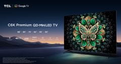 TCL 55C61K televizor, 55, 4K QD-Mini LED, Google TV, 144Hz, Onkyo zvok z Dolby Atmos
