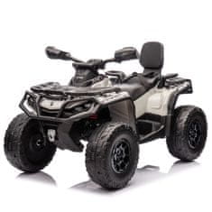 RAMIZ Licencirani 2-sedežni ATV štirikolesnik Can-Am Outlander 4x4 siva