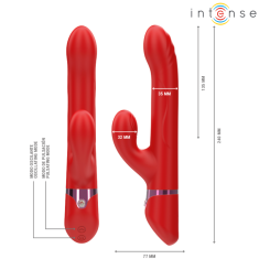 Intense VIBRATOR RABBIT Intense Lele Rotating & Oscillating Red