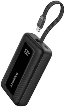 Anker polnilna baterija, 10.000 mah, črna + kabel USB-C (A1688H11)