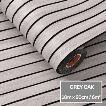 Smania Ojačana samolepilna stenska obloga (10m rola (6m²)) WoodyPanel - Sivi hrast