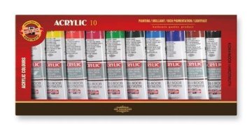 Koh-i-Noor komplet akrilnih barv 10 kosov x 40 ml