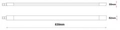 master LED LED svetilka 120cm 36W 6500k 3820lm IP65 