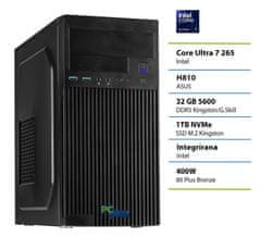 PCplus E-machine namizni računalnik, Ultra 7 265, 32GB, SSD1TB, DOS (148001)