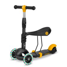 shumee Ricokids Cubi trikolesni skuter - črno-oranžen
