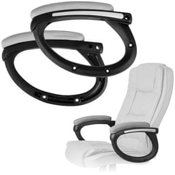 shumee Porto nasloni za roke, sivi