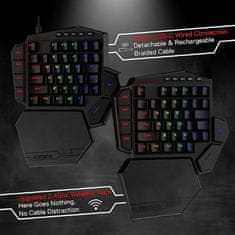 Redragon Diti Elite K585 enoročna igralna tipkovnica, RGB