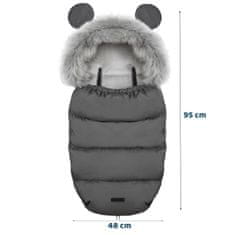 shumee Spalna vreča za voziček/sanke Elmi Ricokids - temno siva