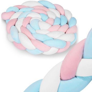 shumee Ricokids 3m zavitek za otroško posteljico - moder in roza