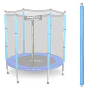 shumee Zgornji drog za trampolin z zunanjo mrežo 1,3 m moder Neo-Sport