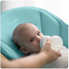 shumee Otroški stolček z mizico, Belo moder gugalnik + palica za igrače