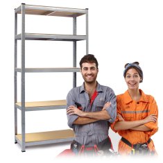 shumee Kovinsko stojalo za shranjevanje 180 x 90 x 40 cm Humberg HR-812 + BREZPLAČEN pokrov