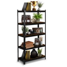 shumee Kovinsko stojalo za shranjevanje 180 x 90 x 40 cm Humberg HR-852 črne barve