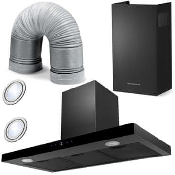 shumee Kuhinjska napa Berdsen BT-218 črne barve, 90 cm