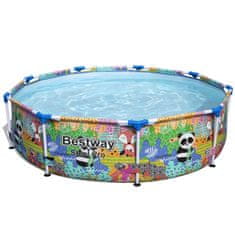 shumee Vrtni bazen z okvirjem 274 x 66 cm 4-v-1 Bestway 5612F