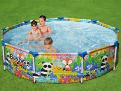 shumee Vrtni bazen z okvirjem 274 x 66 cm 4-v-1 Bestway 5612F