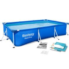 shumee Vrtni bazen z okvirjem 300 x 201 x 66 cm 5-v-1 Bestway 56404