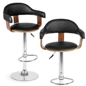 shumee Barski stol Sofotel Peluro črne barve