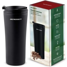 shumee Vakuumski termos 470 ml BD-785 črne barve