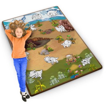 shumee Ricokids RK-344 penasta podloga za barvanje, zvita, 120 x 90 x 0,3 cm