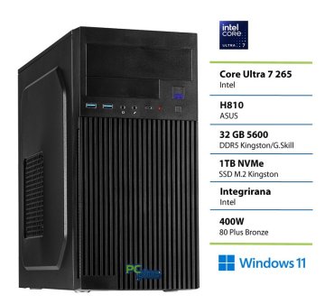 PCplus E-machine namizni računalnik, Ultra 7 265, 32GB, SSD1TB, W11H (148002)