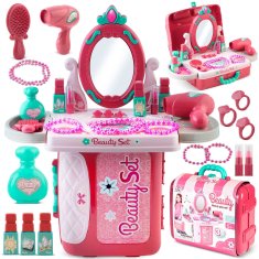 shumee Toaletna mizica s kovčkom za deklice z ogledalom Ricokids 773300