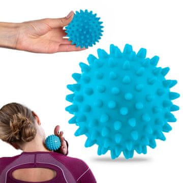 Neo-Sport Masažna in fitnes žoga 7,5 cm NS-957 modra
