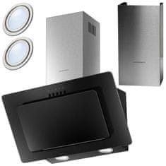 shumee Berdsen BT-210 60 cm dimniška kuhinjska napa črne barve