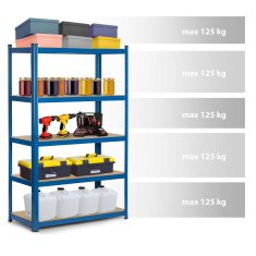 shumee Kovinski regal za shranjevanje 150 x 75 x 30 Humberg 4842