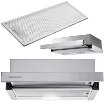shumee Teleskopska kuhinjska napa 50 cm Inox BT-233