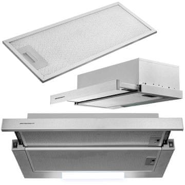 Berdsen Teleskopska kuhinjska napa Berdsen BE-60-LW 60 cm INOX