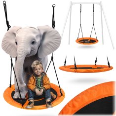 shumee Swingo XXL gugalnica "vranjino gnezdo", oranžna, 95 cm