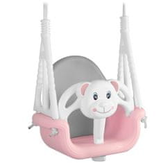 shumee Ricokids 3-v-1 gugalnica z medvedkom, roza