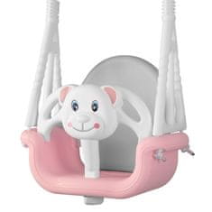 shumee Ricokids 3-v-1 gugalnica z medvedkom, roza