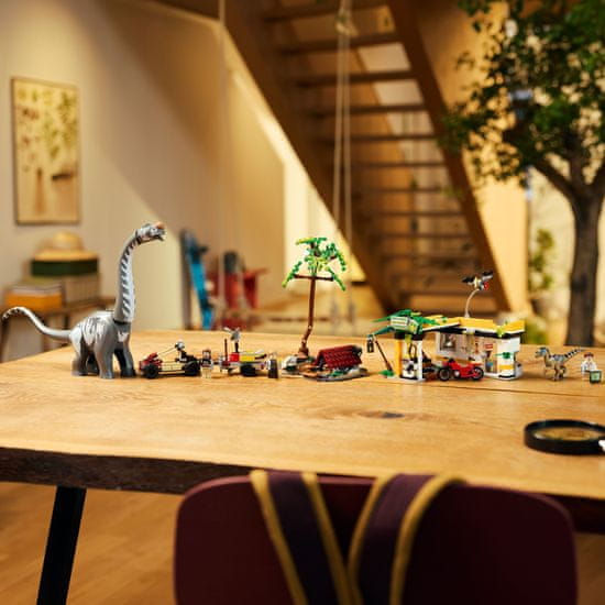  Lego  Jurassic World 76973 Zasledovanje raptorja in titanozavra