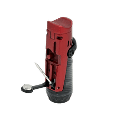 Ronson 117001 Plinski vžigalnik Jet Flame Bora rdeč/črn.