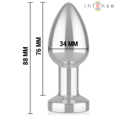 Intense VIBRACIJSKI ANALNI ČEP Intense Metal Medium