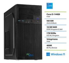 PCplus E-machine namizni računalnik, i5-14400, 16GB, SSD1TB, W11P (148175)