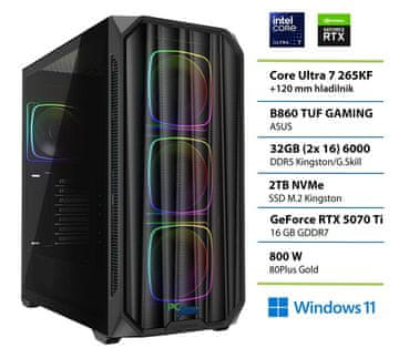 PCplus Dream Machine namizni računalnik, Ultra 7 265K, 32 GB, SSD2TB, RTX 5070Ti, W11H (148117)